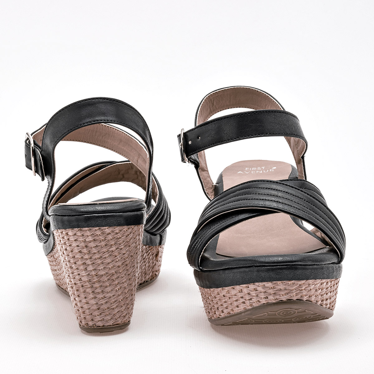 Foto 3 | Sandalias First Avenue Color Para Negro Mujer