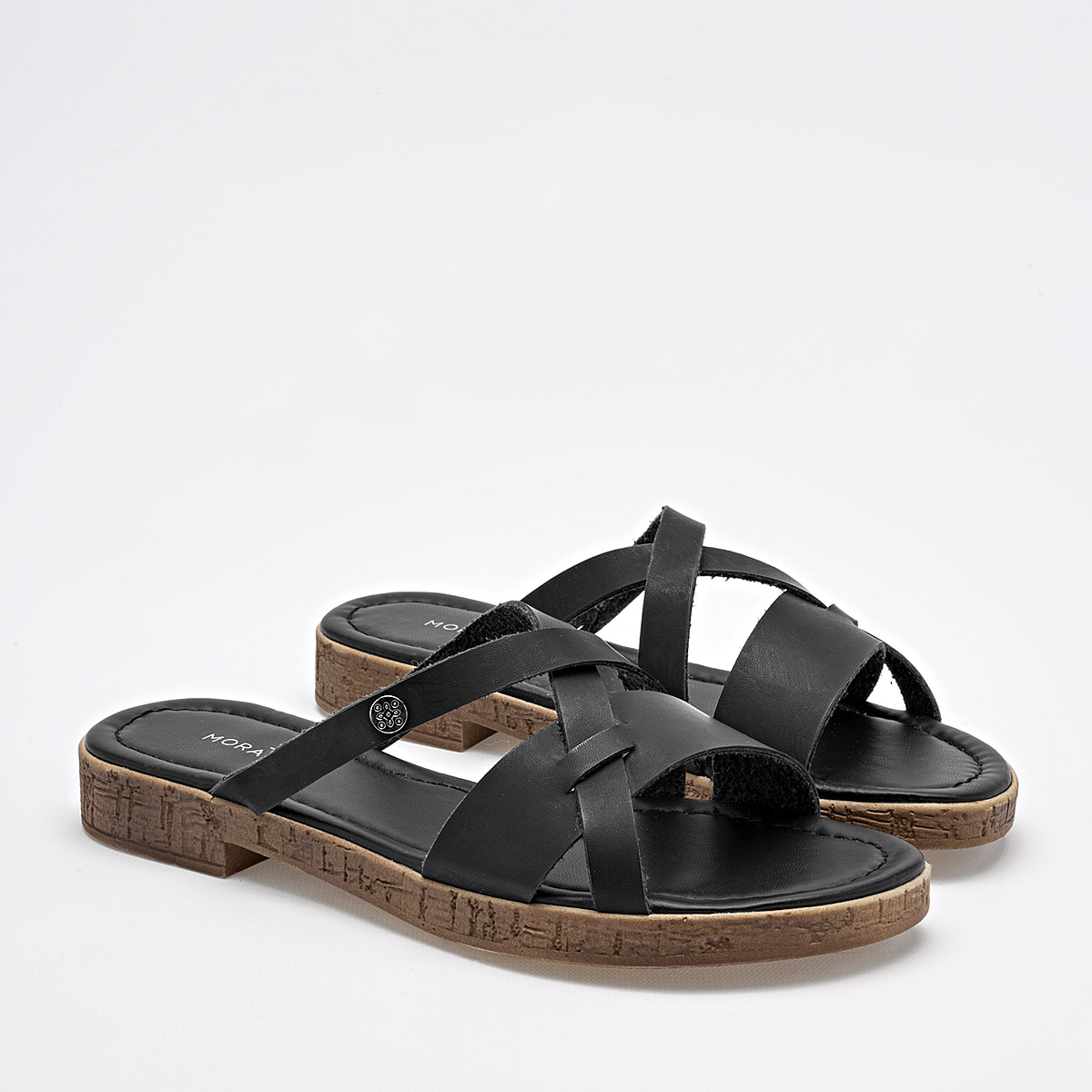 Foto 2 | Mora Tierra Sandalia Para Mujer Negro Cod.132488