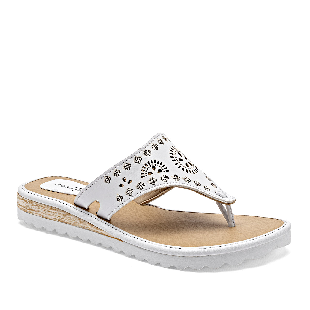 Mora Tierra Sandalia Para Mujer Blanco Cod.132513