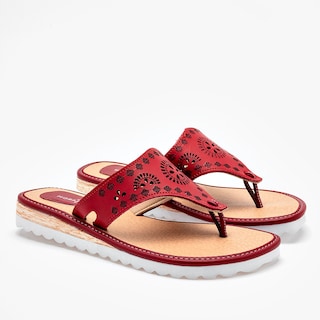 Foto 2 | Mora Tierra Sandalia Para Mujer Rojo Cod.132515