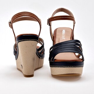 Foto 3 | Moramora Sandalia Para Mujer Marino Camel Cod.133071