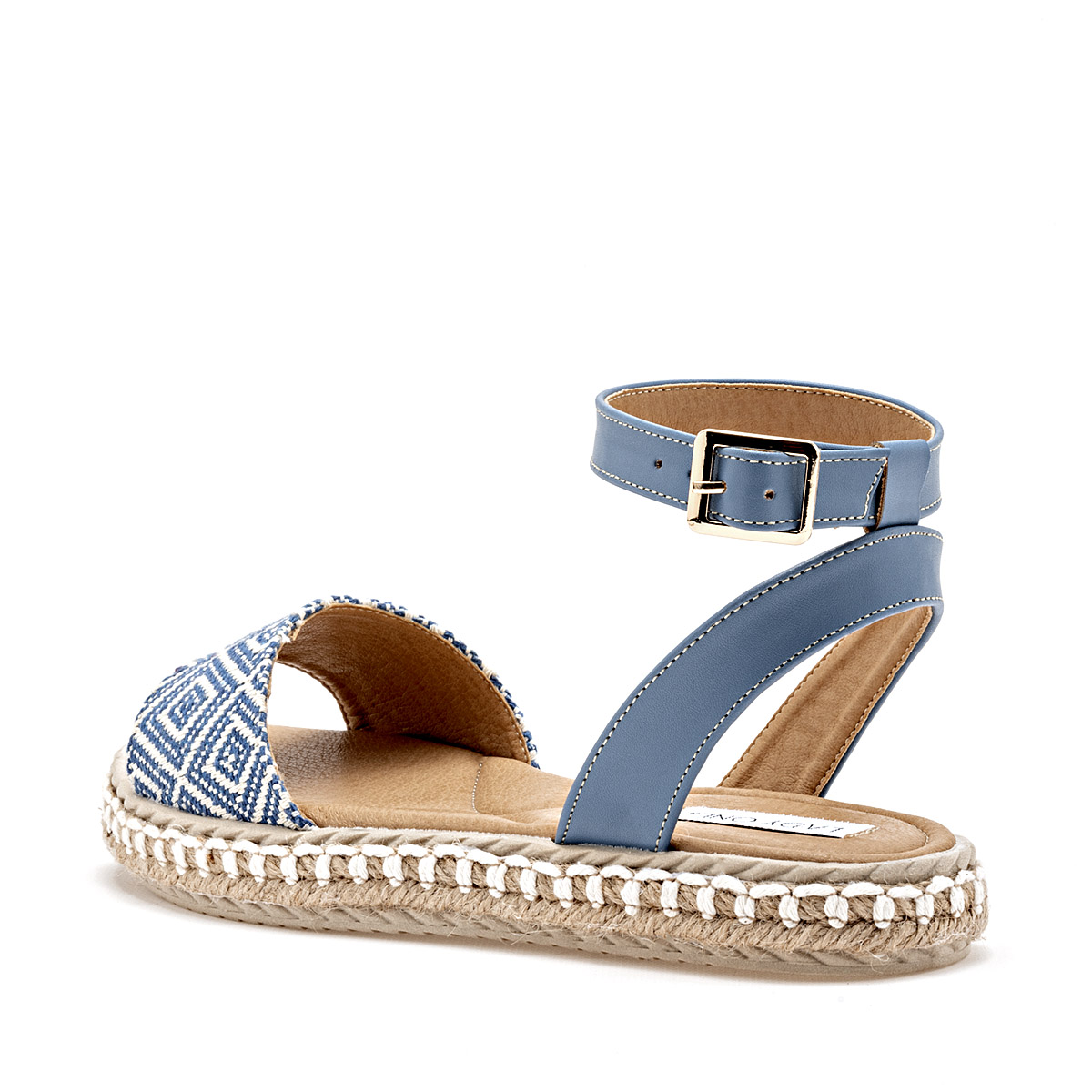 Foto 3 | Lady One Sandalia Para Mujer Azul Blanco Cod.132336