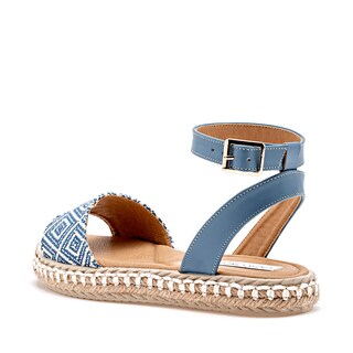 Foto 3 | Lady One Sandalia Para Mujer Azul Blanco Cod.132336