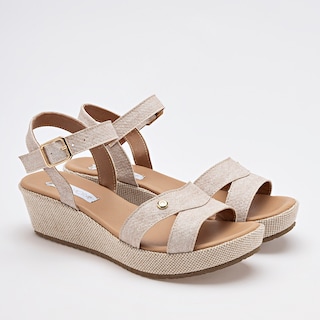 Foto 2 | Moramora Sandalia Para Mujer Beige Cod.132561