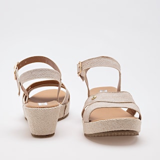 Foto 3 | Moramora Sandalia Para Mujer Beige Cod.132561