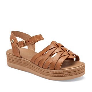 Foto 1 | Mora Tierra Sandalia Para Mujer Camel Cod.132496