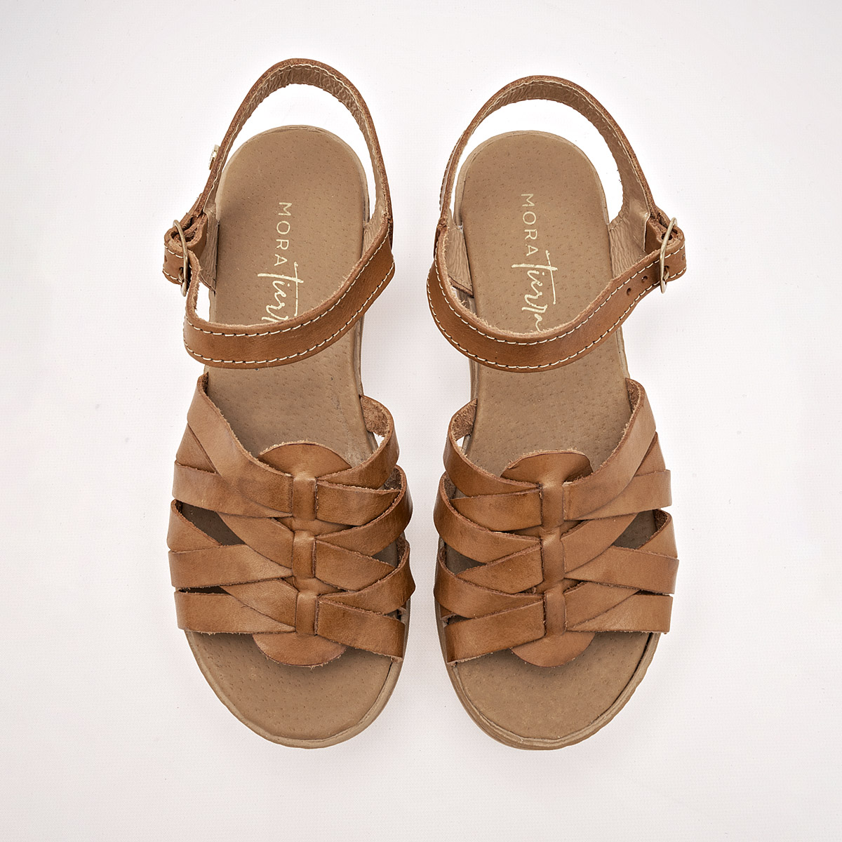 Foto 4 pulgar | Mora Tierra Sandalia Para Mujer Camel Cod.132496