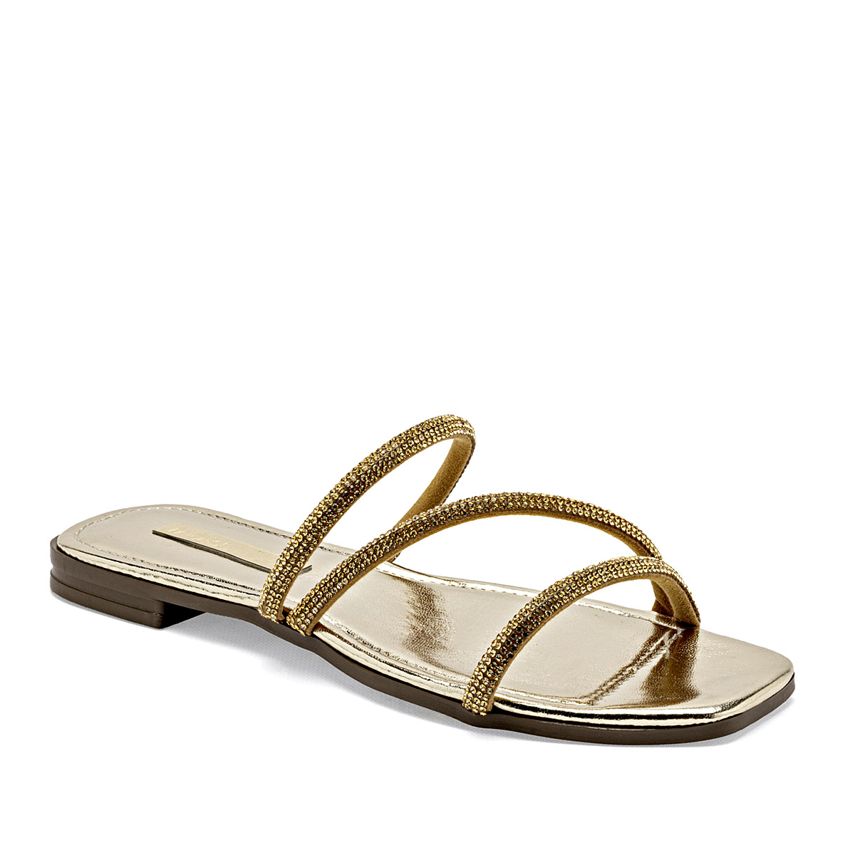 Foto 2 pulgar | Moramora Sandalia Para Mujer Dorado Cod.132620