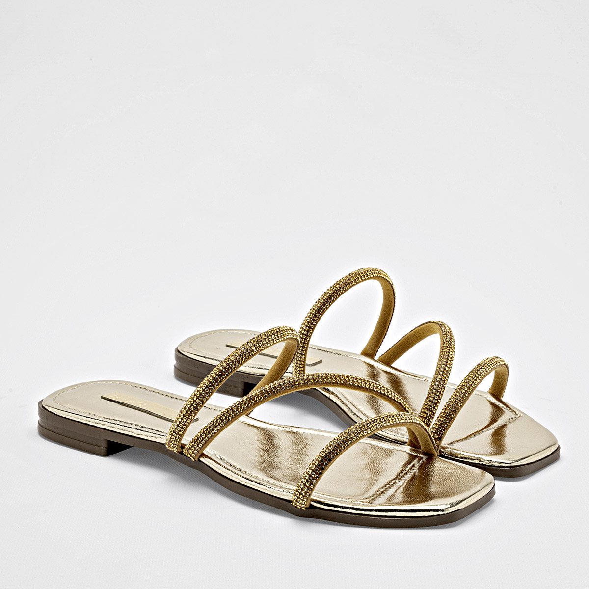 Foto 2 | Moramora Sandalia Para Mujer Dorado Cod.132620