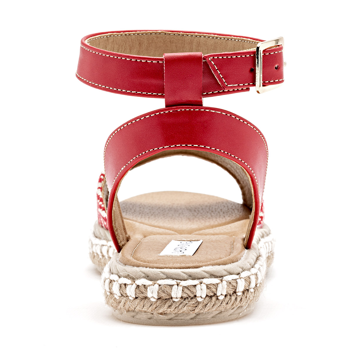 Foto 3 pulgar | Lady One Sandalia Para Mujer Rojo Blanco Cod.132337