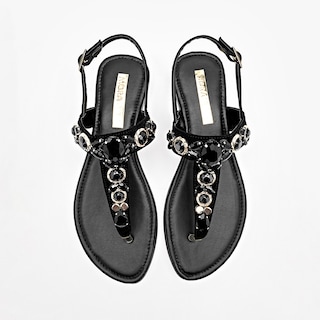 Foto 3 | Moramora Sandalia Para Mujer Negro Cod.132613