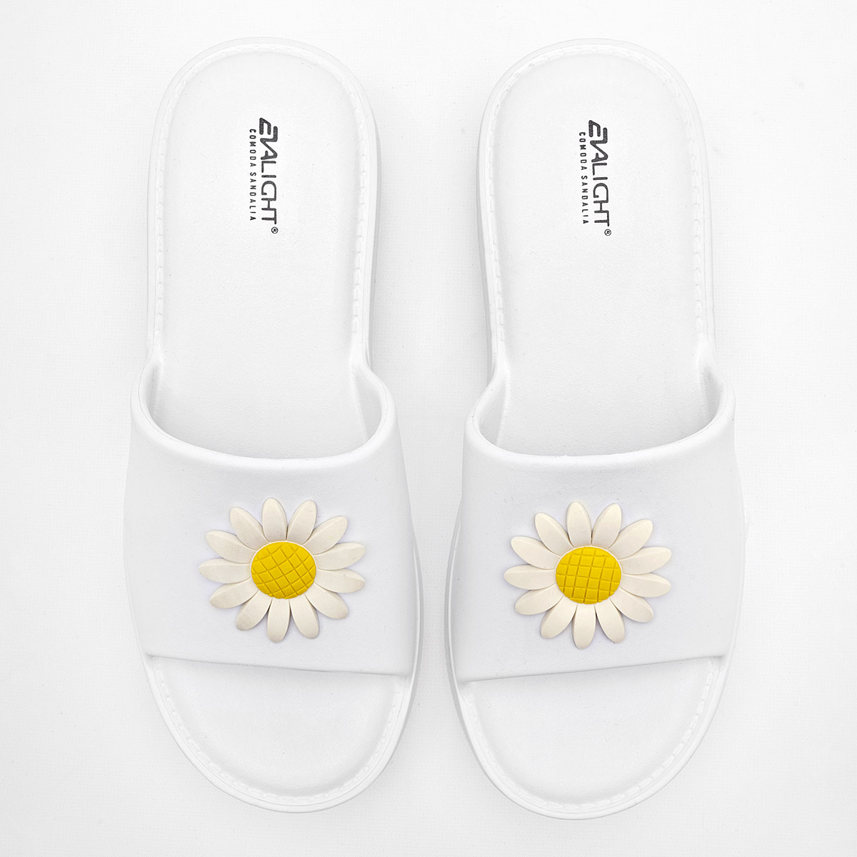 Foto 4 pulgar | Evalight Sandalia Para Mujer Blanco Cod.132111