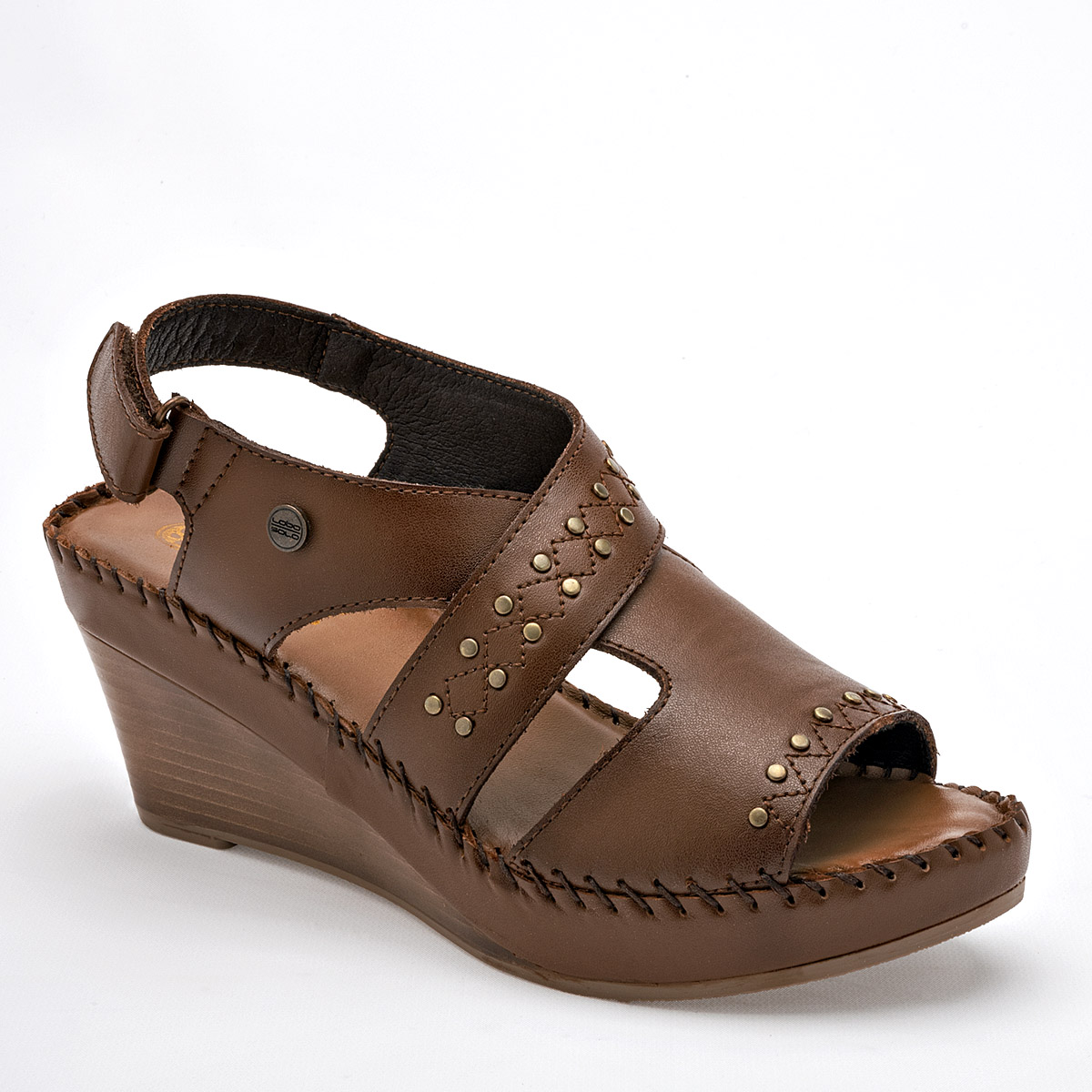 Lobo Solo Sandalia Para Mujer Café Cod.132418