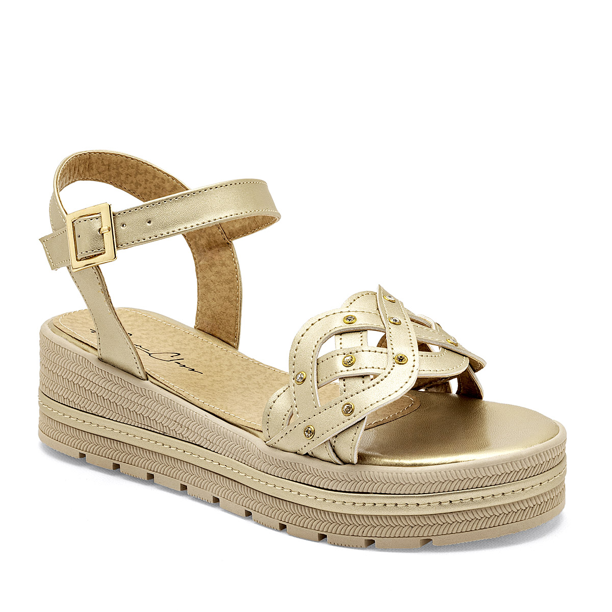 Been Class Sandalia Para Mujer Dorado Cod.131842