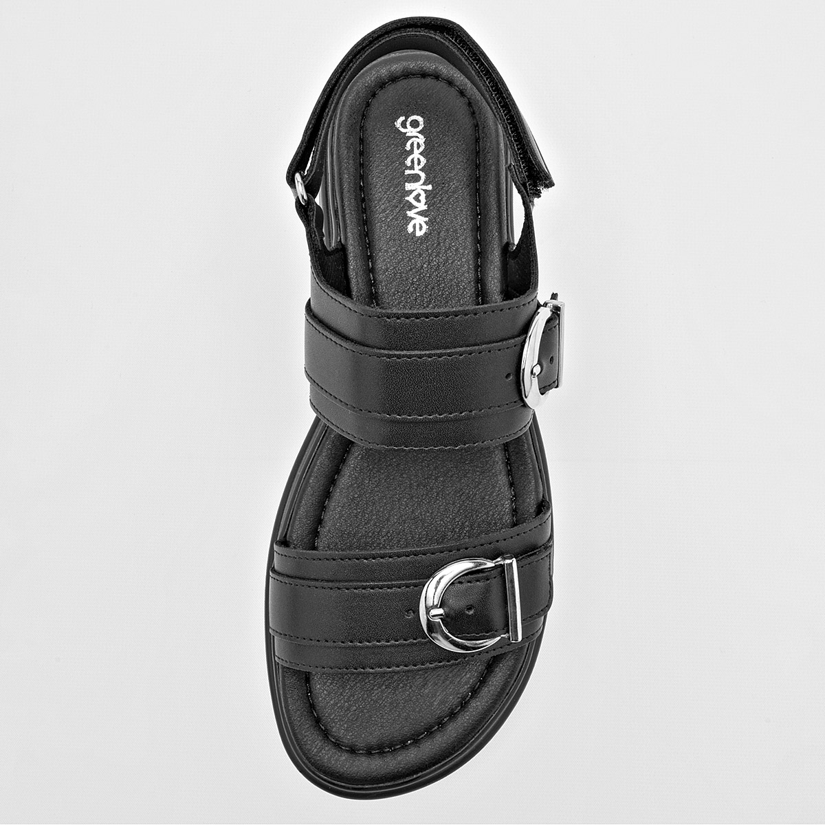 Foto 3 pulgar | Green Love Sandalia Para Mujer Negro Cod.132997
