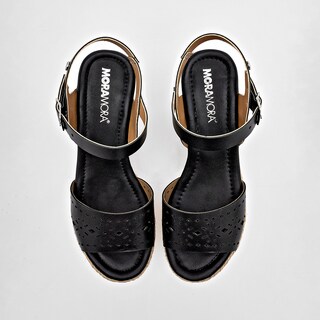 Foto 3 | Moramora Sandalia Para Mujer Negro Cod.132550