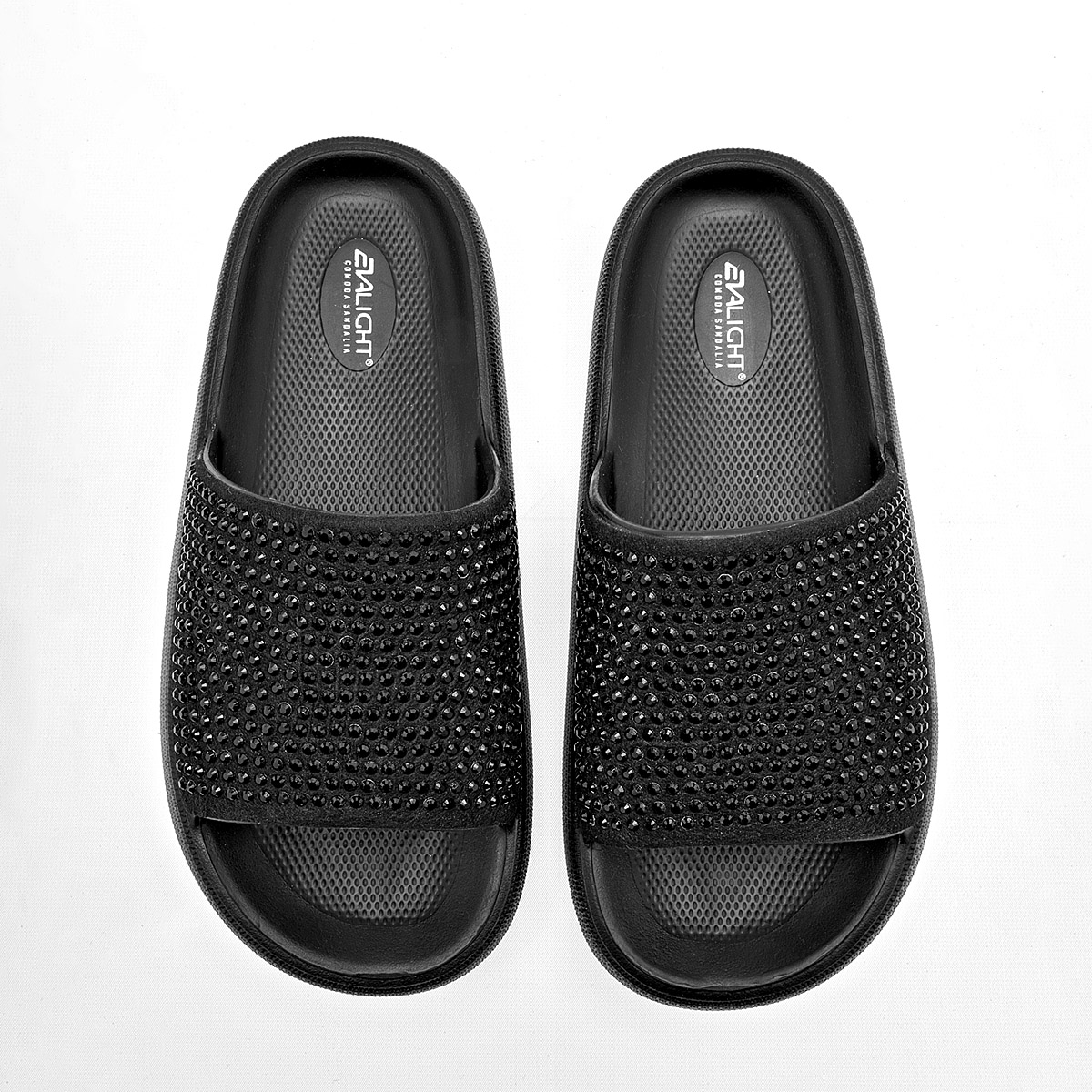 Foto 3 | Evalight Sandalia Para Mujer Negro Cod.132113