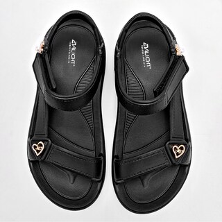 Foto 3 | Evalight Sandalia Para Mujer Negro Cod.132114