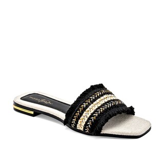 Foto 1 | Mora Tierra Sandalia Para Mujer Negro Beige Cod.133070