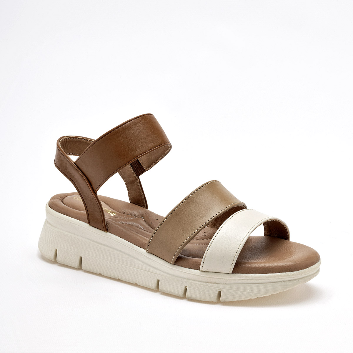 Cruz Shoes Sandalia Para Mujer Camel Beige Latte Cod.132991