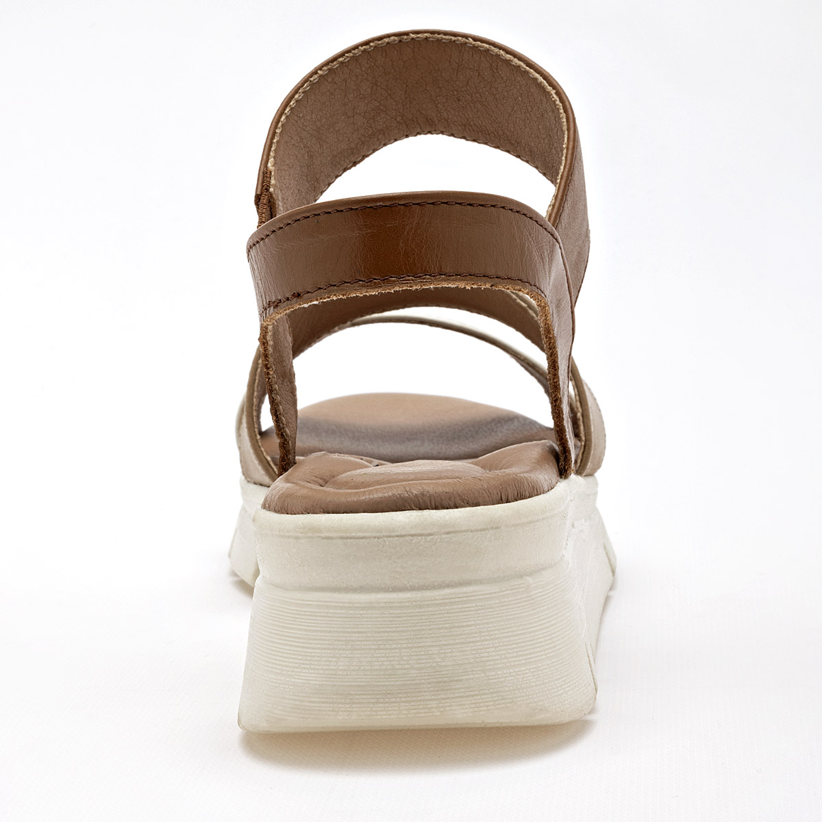 Foto 4 pulgar | Cruz Shoes Sandalia Para Mujer Camel Beige Latte Cod.132991