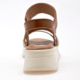Foto 3 | Cruz Shoes Sandalia Para Mujer Camel Beige Latte Cod.132991