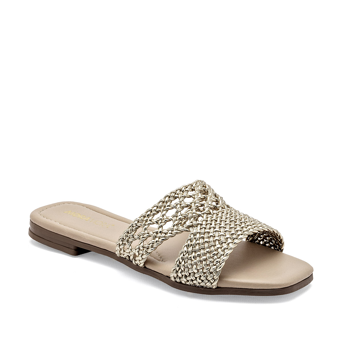 Foto 1 | Moramora Sandalia Para Mujer Dorado Cod.133077