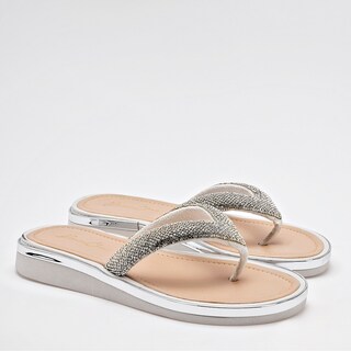 Foto 2 | Been Class Sandalia Para Mujer Plata Cod.131831