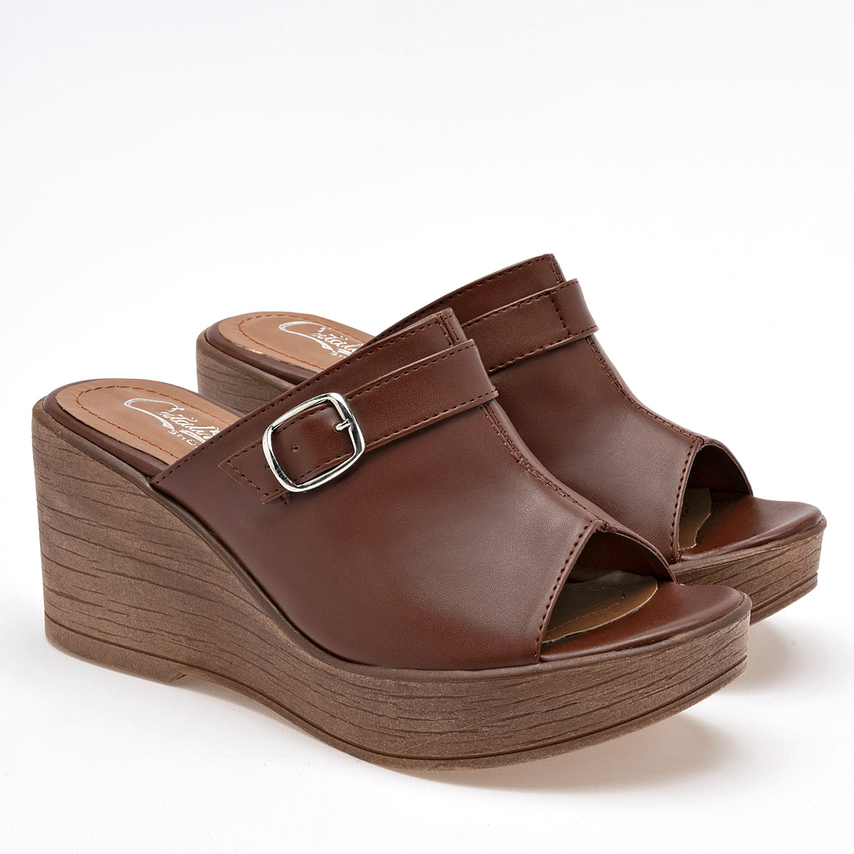 Foto 3 pulgar | Catalina Sandalia Para Mujer Camel Cod.131903