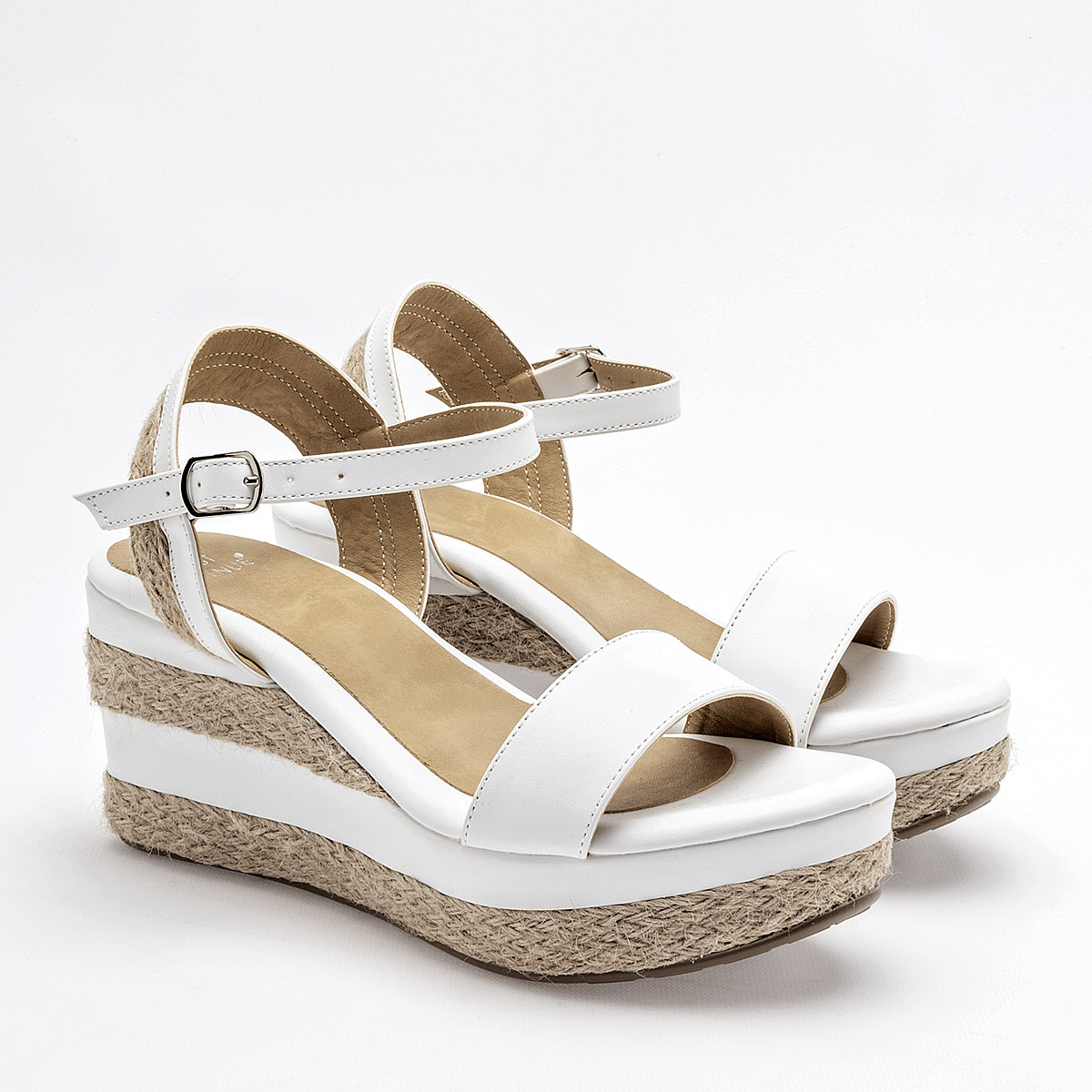Foto 2 | First Avenue Sandalia Para Mujer Blanco Cod.132140