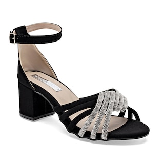 Foto 1 | Moramora Zapatillas De Fiesta Para Mujer Negro Plata Cod.132636