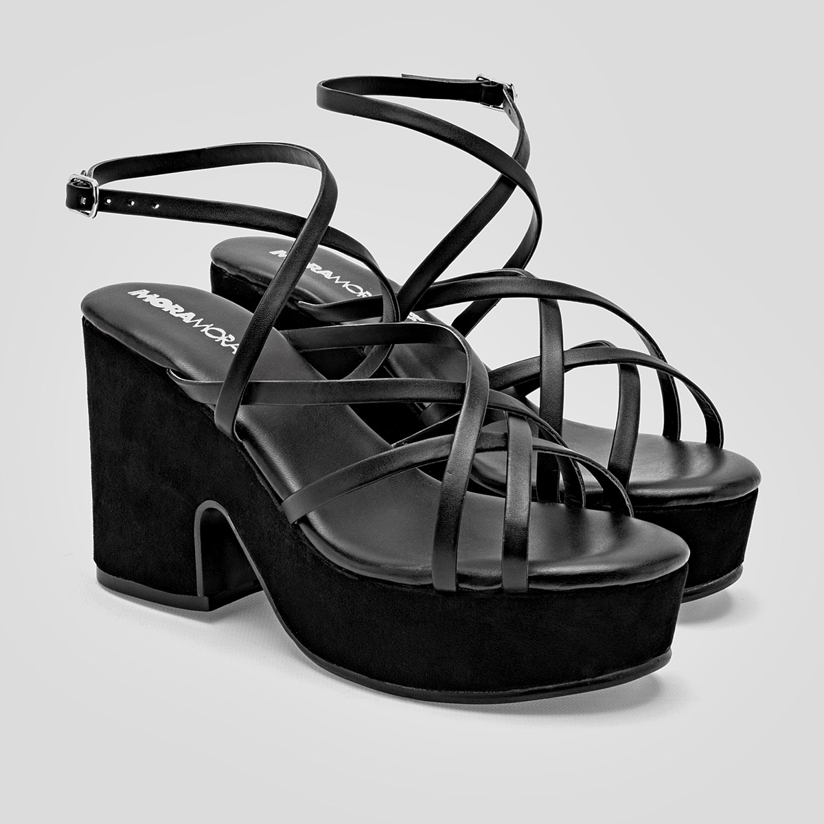 Foto 3 pulgar | Sandalias de Tacón Moramora para Mujer