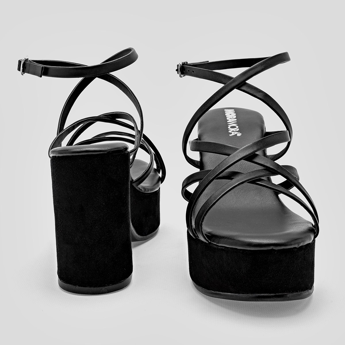 Foto 4 pulgar | Sandalias de Tacón Moramora para Mujer