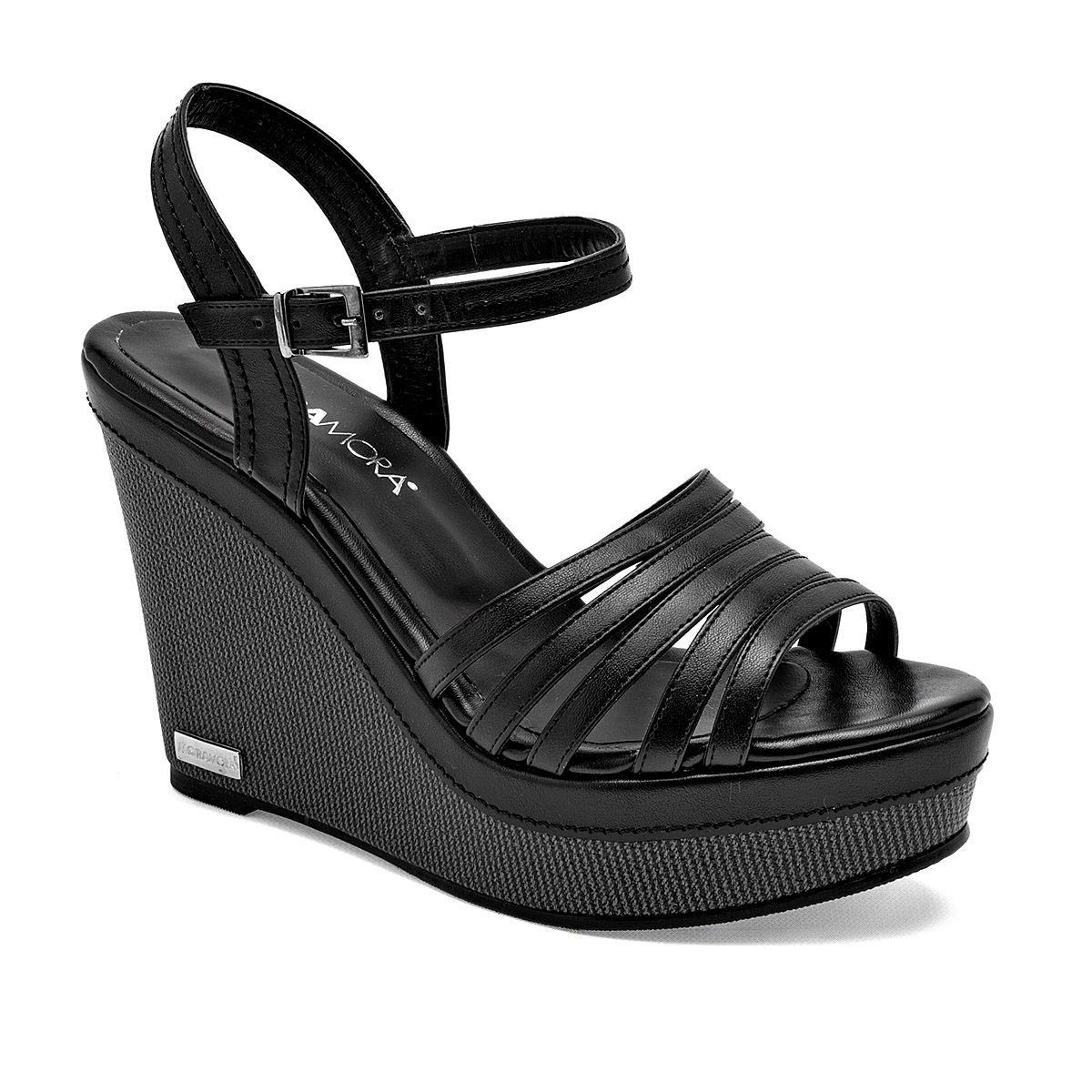 Foto 1 | Sandalias Moramora Negras para Mujer