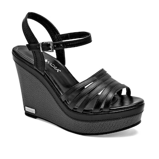 Foto 1 | Sandalias Moramora Negras para Mujer
