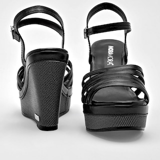 Foto 3 | Sandalias Moramora Negras para Mujer
