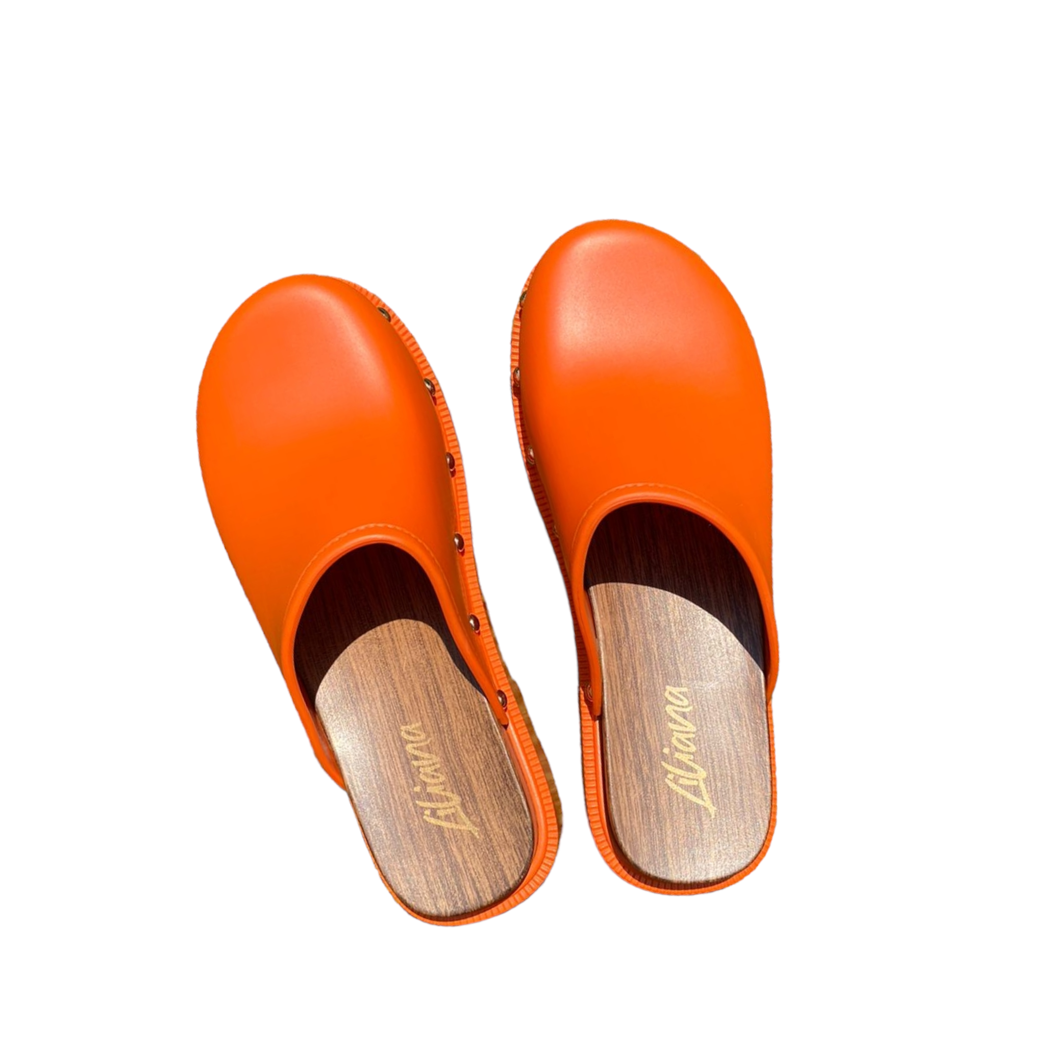 Foto 4 pulgar | Sandalia Estilo Sueco Naranjas Liliana