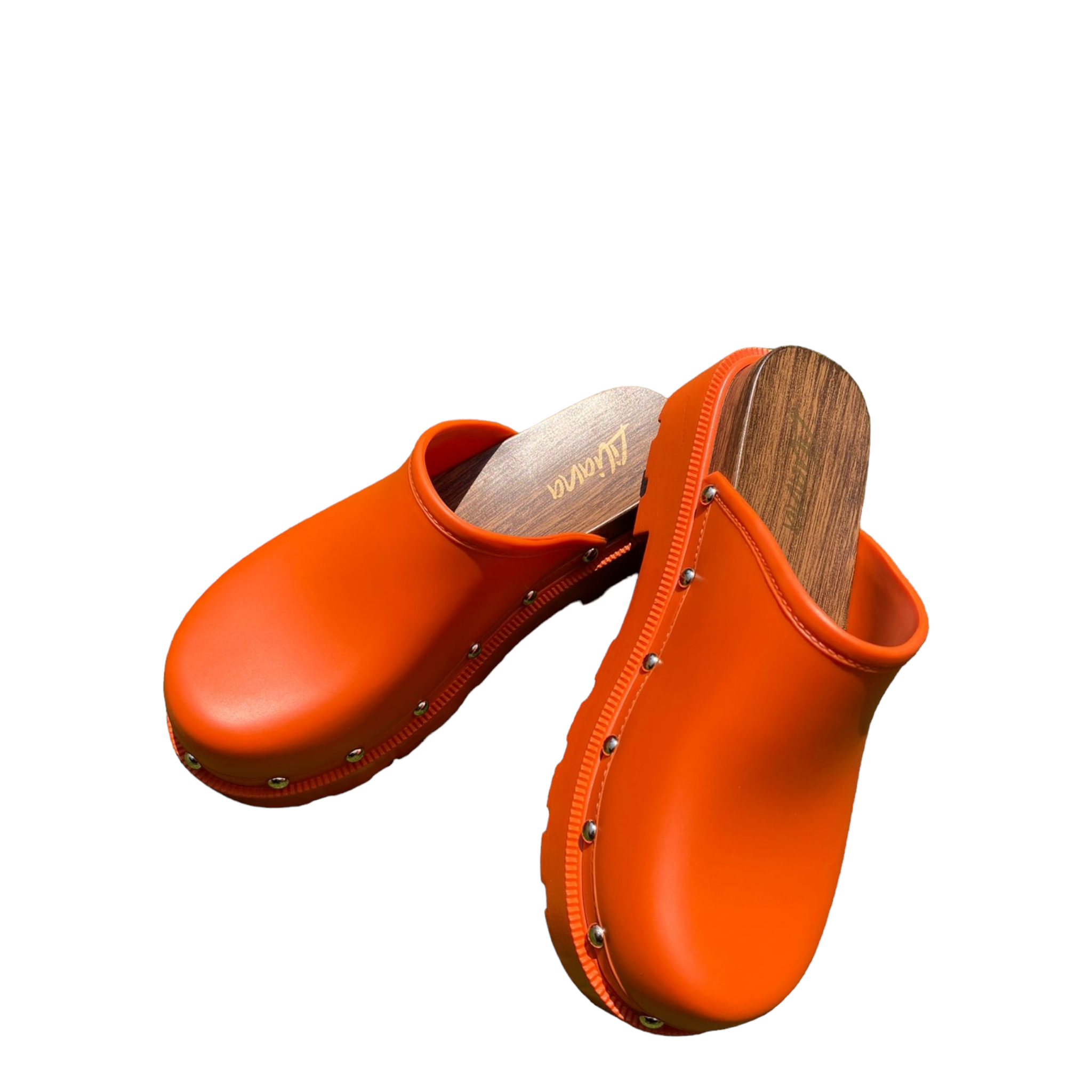 Foto 6 pulgar | Sandalia Estilo Sueco Naranjas Liliana