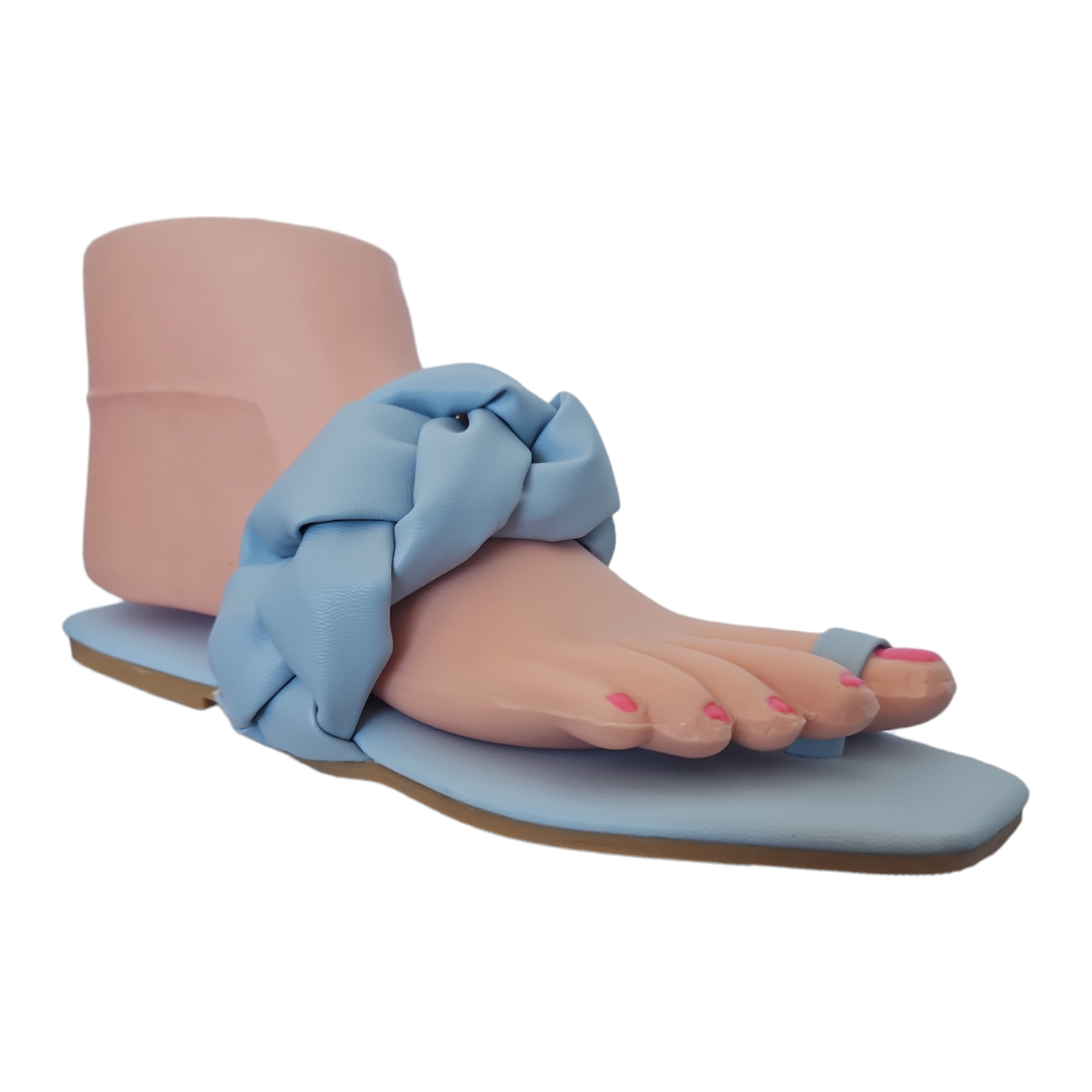 Foto 7 pulgar | Sandalia Trenza Azul Lc