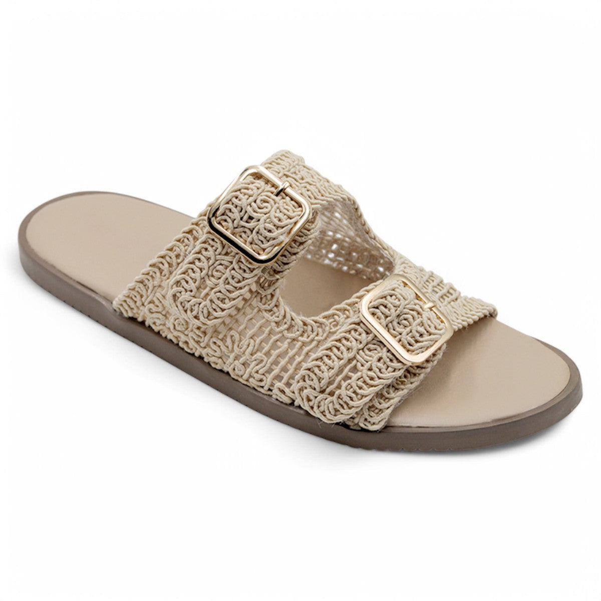 Foto 3 pulgar | Sandalias De Piso Exterior Textil Color Beige  Para Mujer De Rbbasics