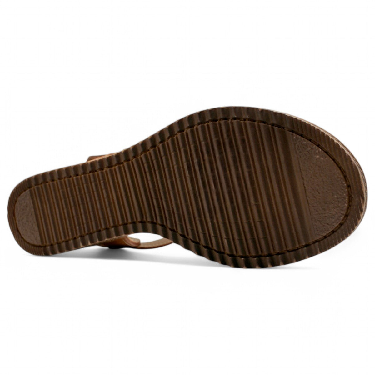 Foto 5 | Sandalias De Piso Exterior Piel Color Café Para Mujer De Rbcollection