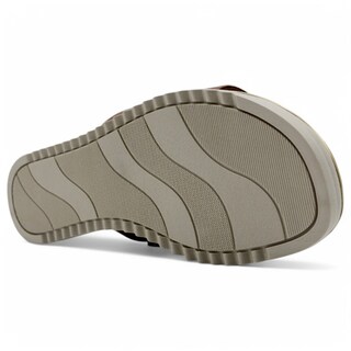 Foto 5 | Sandalias De Piso Exterior Piel Vegana Color Café Para Mujer De Rbbasics