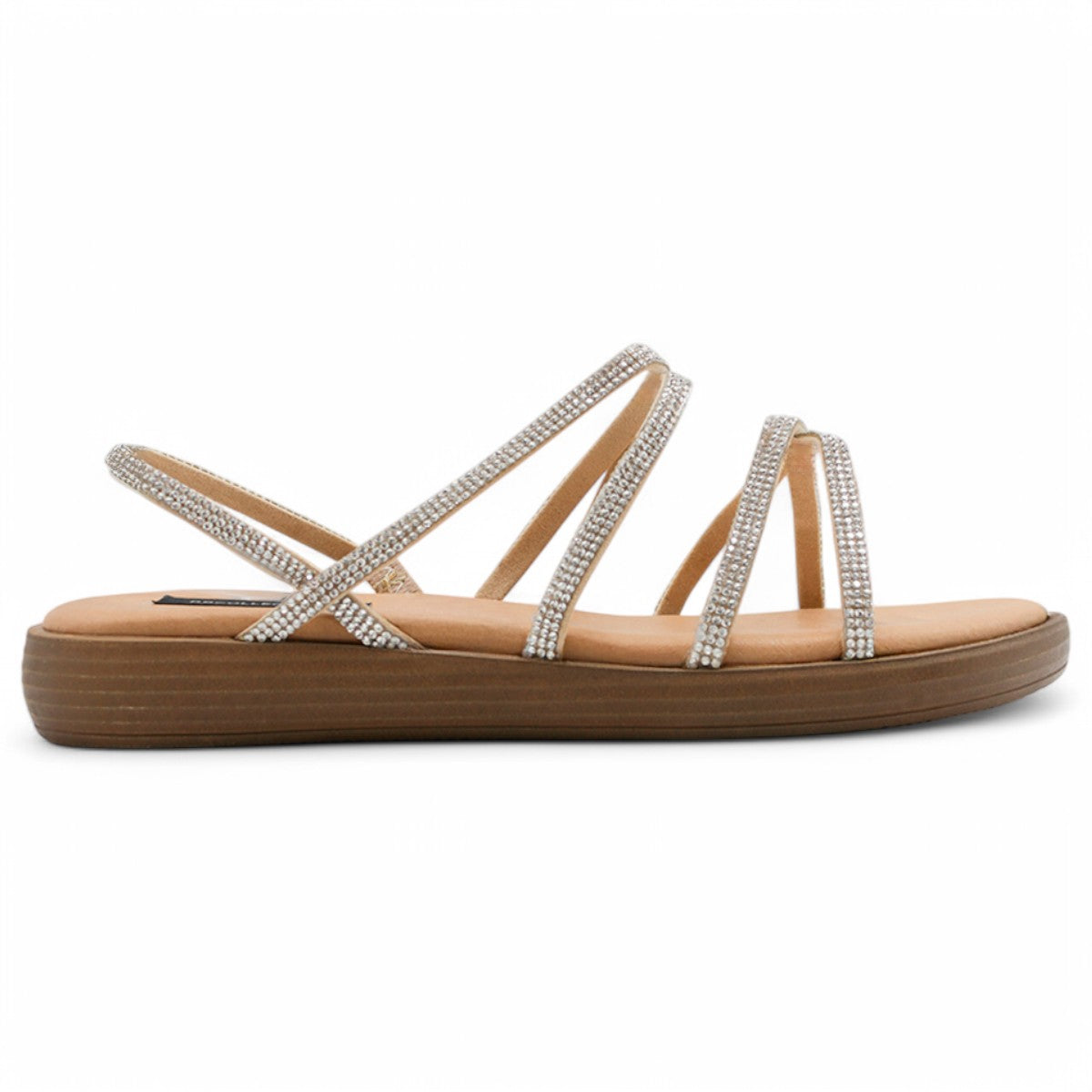 Foto 3 | Sandalias De Piso Exterior Sintético Color Plata Para Mujer De Rbcollection