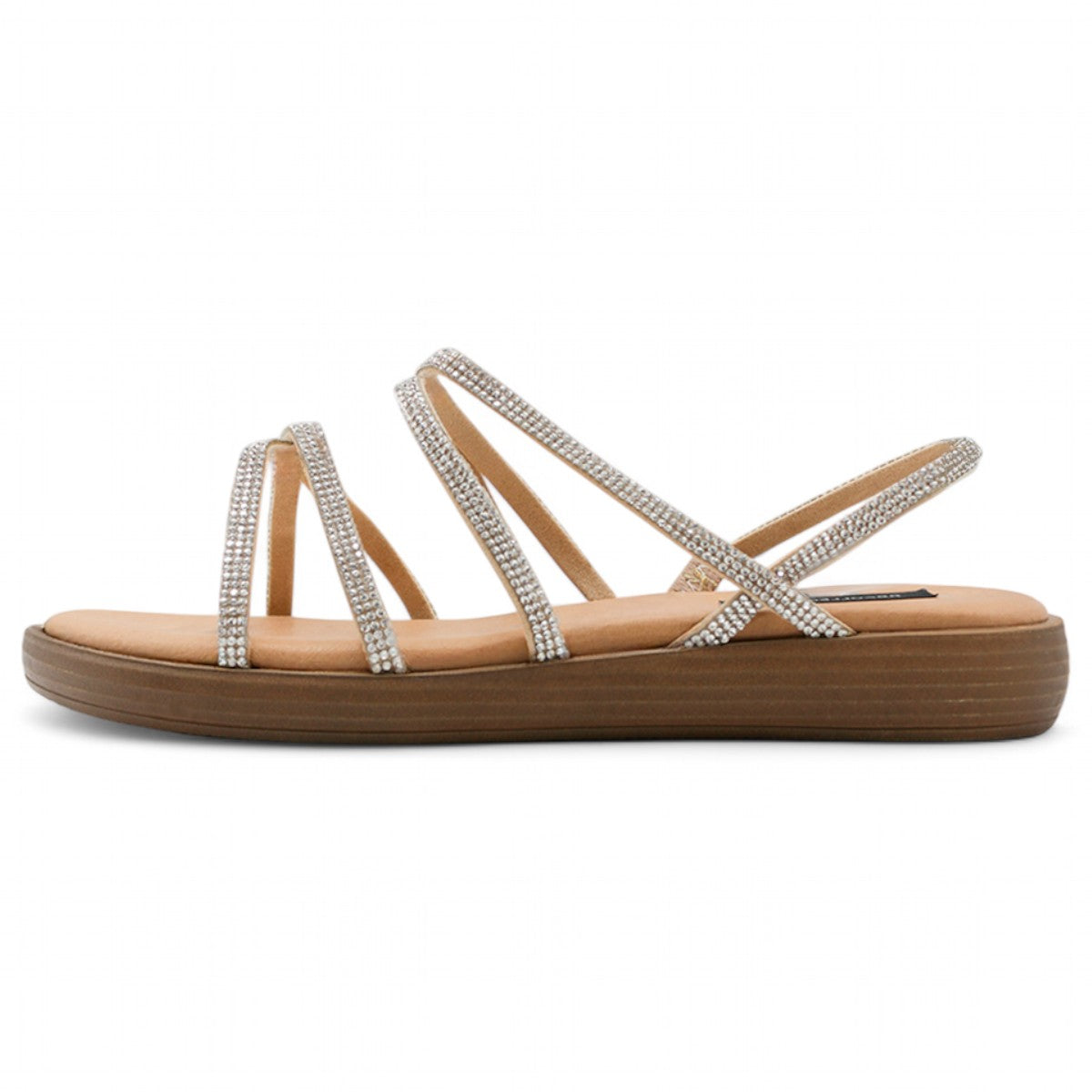 Foto 4 | Sandalias De Piso Exterior Sintético Color Plata Para Mujer De Rbcollection