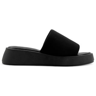 Foto 3 | Sandalias De Piso Exterior Textil Color Negro Para Mujer De Rbbasics