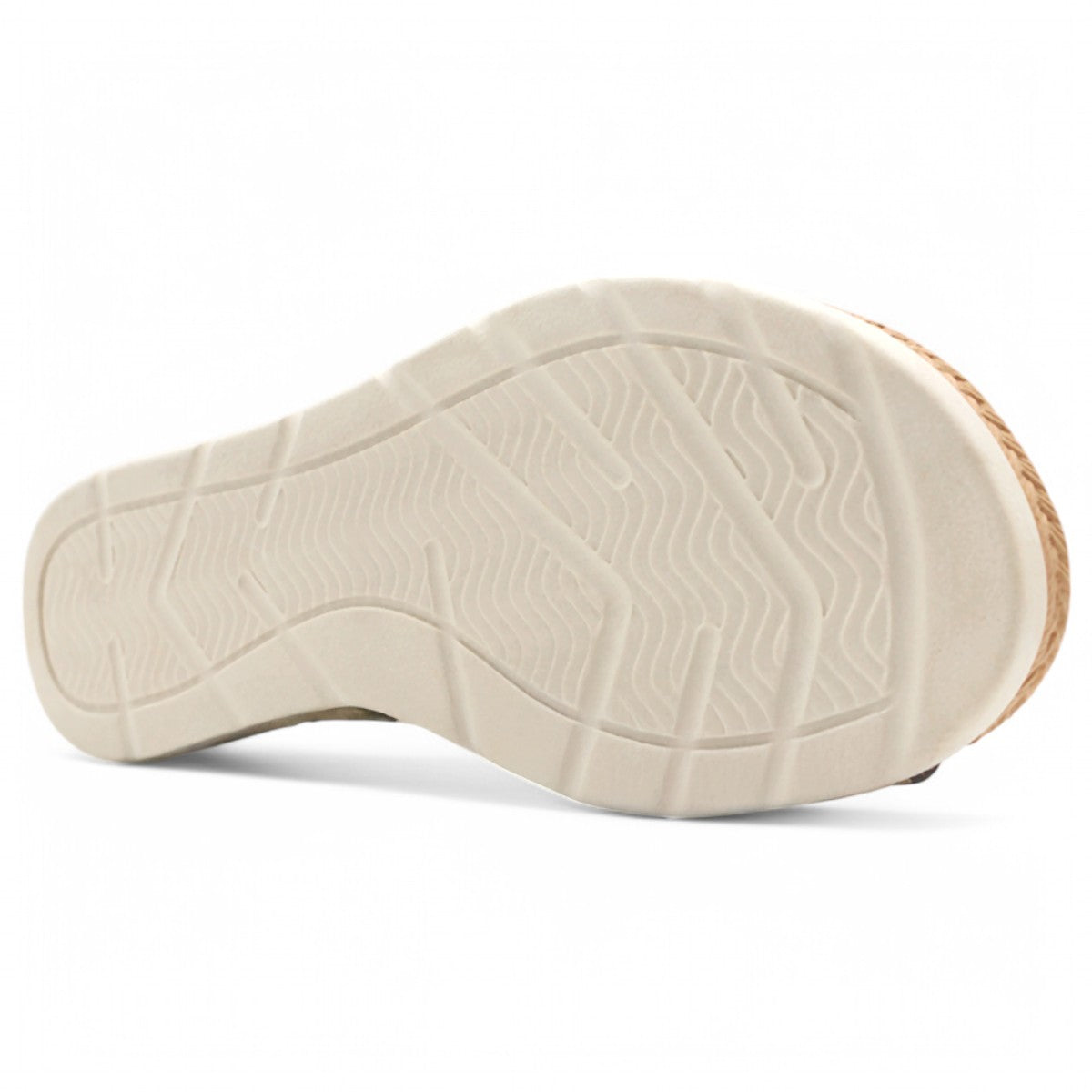 Foto 5 | Sandalias De Piso Exterior Piel Color Café Para Mujer De Rbcollection