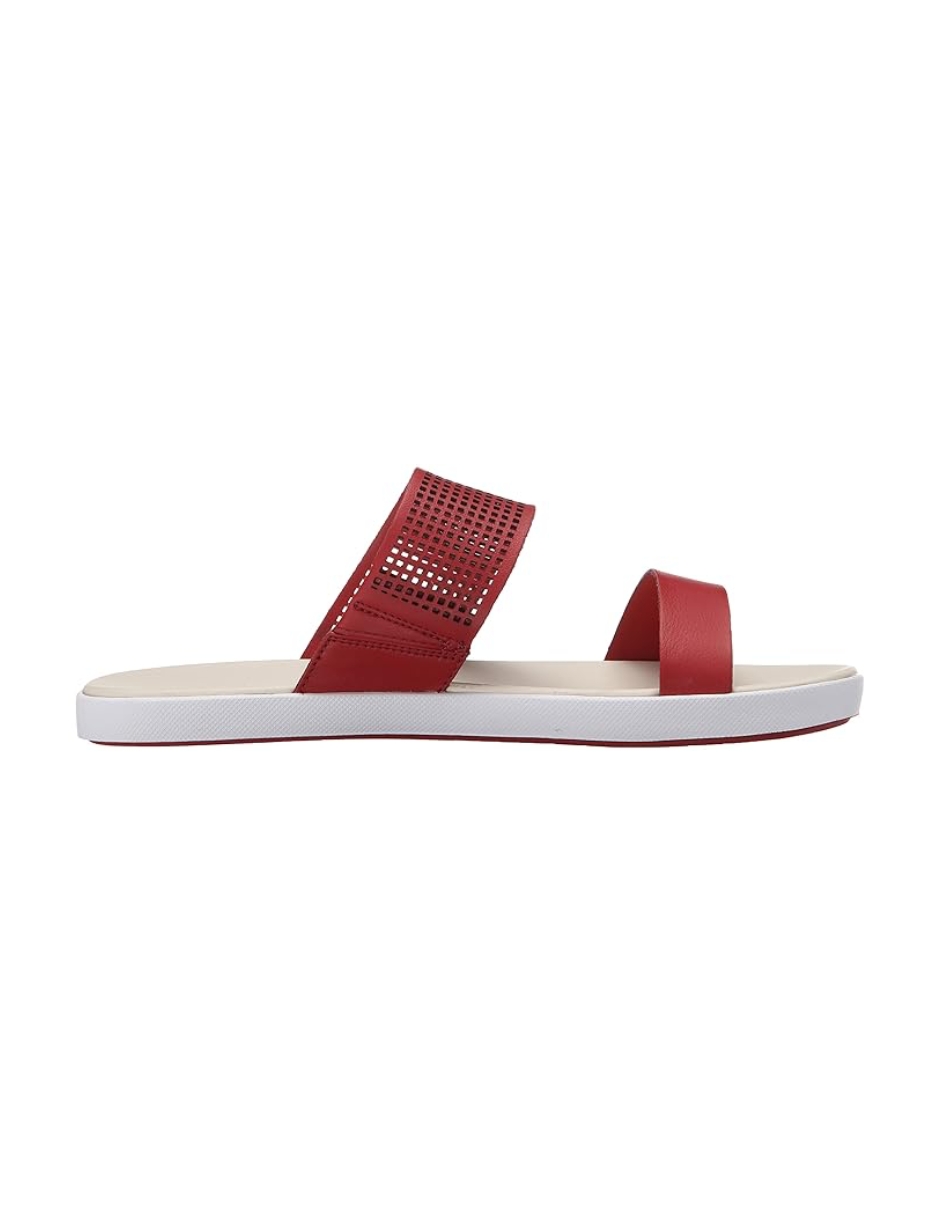 Foto 3 pulgar | Sandalias Lacoste Natoy Slide Para Dama Color Rojo