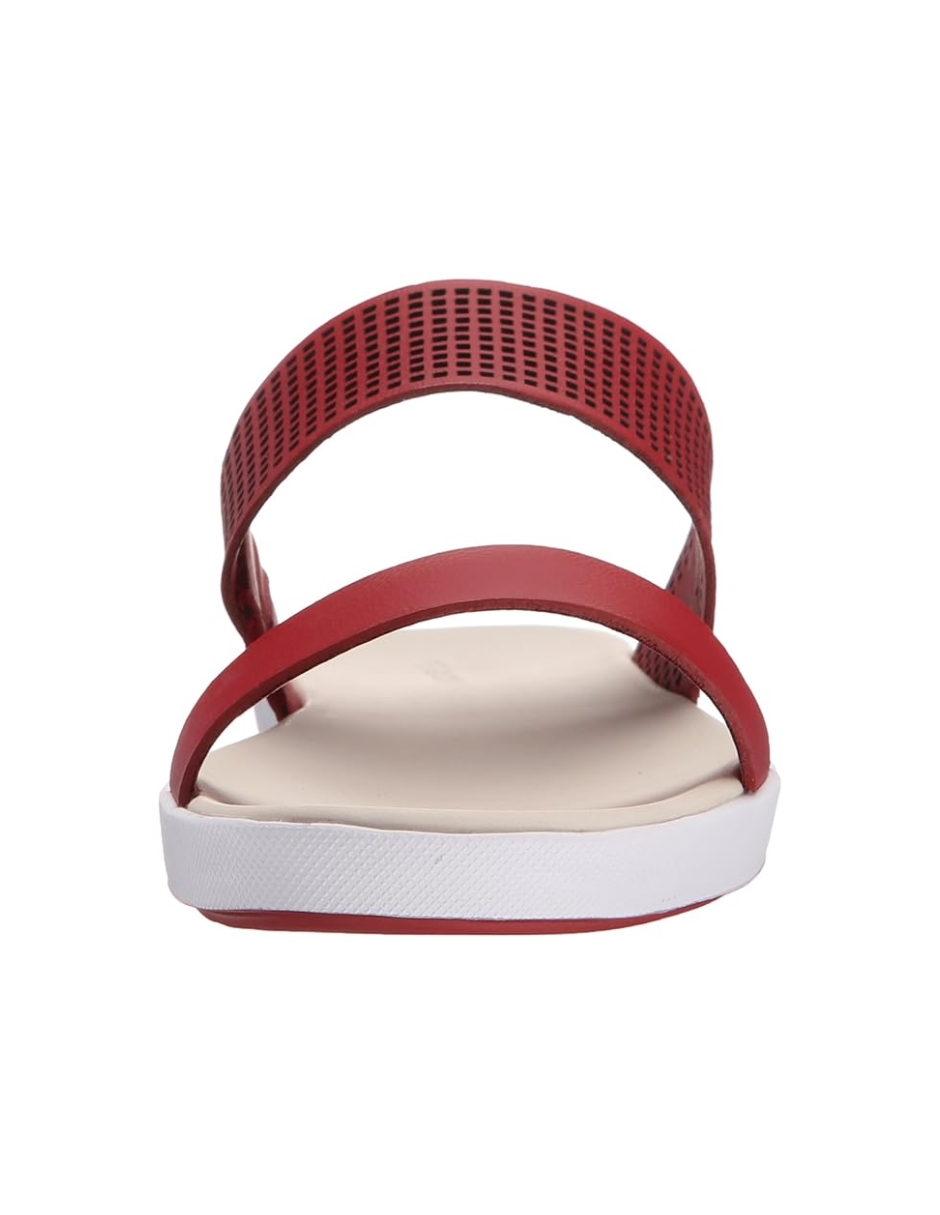 Foto 7 pulgar | Sandalias Lacoste Natoy Slide Para Dama Color Rojo