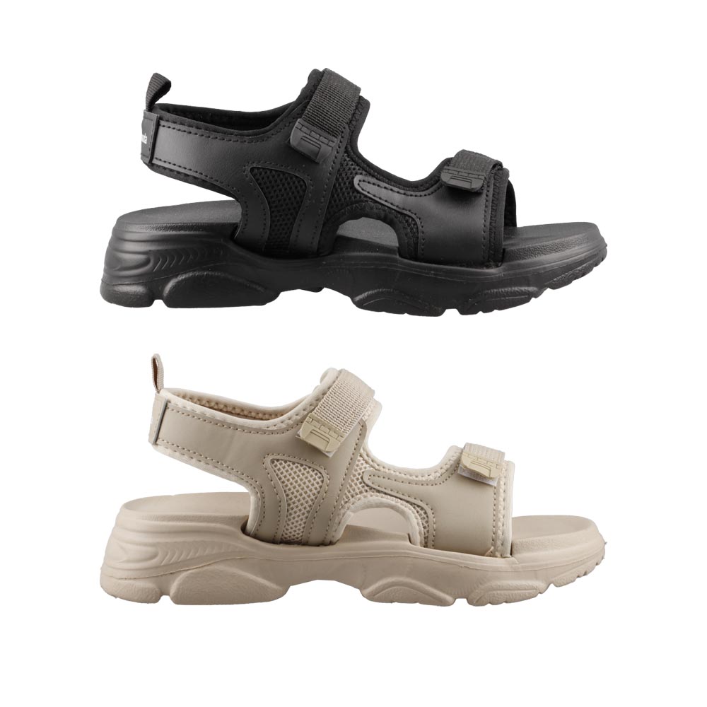 Foto 2 pulgar | Sandalias Bipack Hr 50202 Negro/beige Sandalia Casual Mujer 2 Pares Talla 23 A 26 E