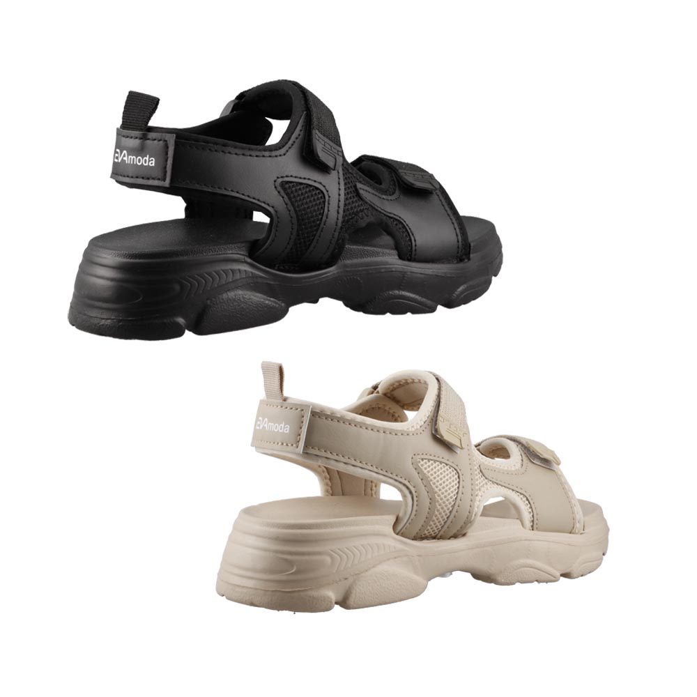 Foto 4 pulgar | Sandalias Bipack Hr 50202 Negro/beige Sandalia Casual Mujer 2 Pares Talla 23 A 26 E